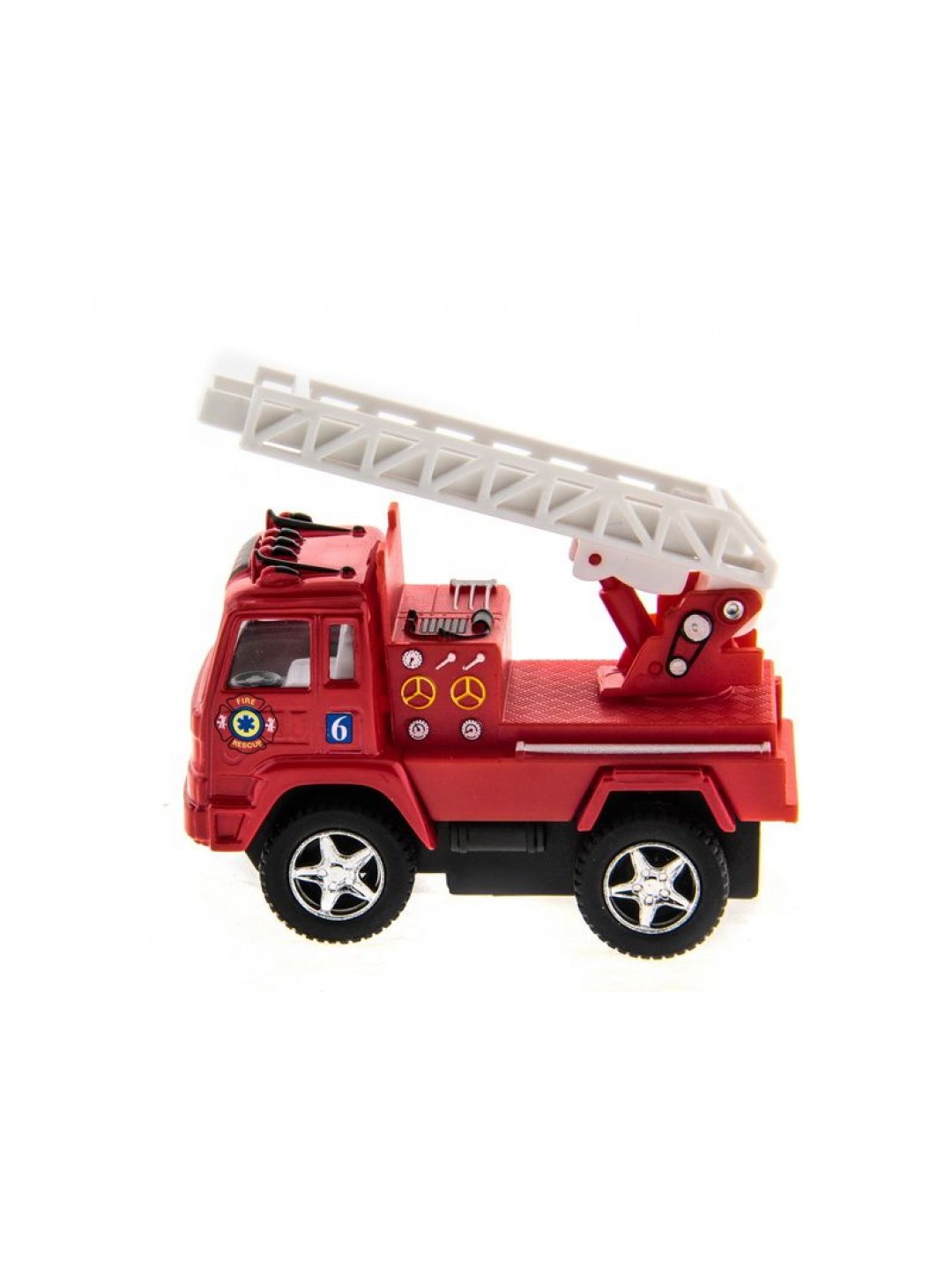 Машина Kinsmart "Funny Fire Engine pull back action" инерция (1/12шт.) 1:32 б/к