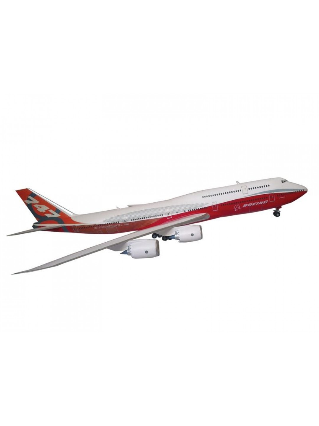 Сборная модель ZVEZDA Пассажирский авиалайнер Боинг 747-8, 1/144