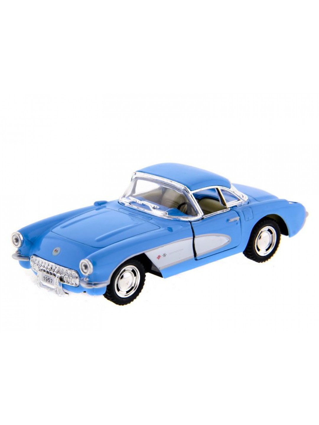 Машина Kinsmart "Chevrolet Corvette 1957" инерция (1/12шт.) 1:34 б/к