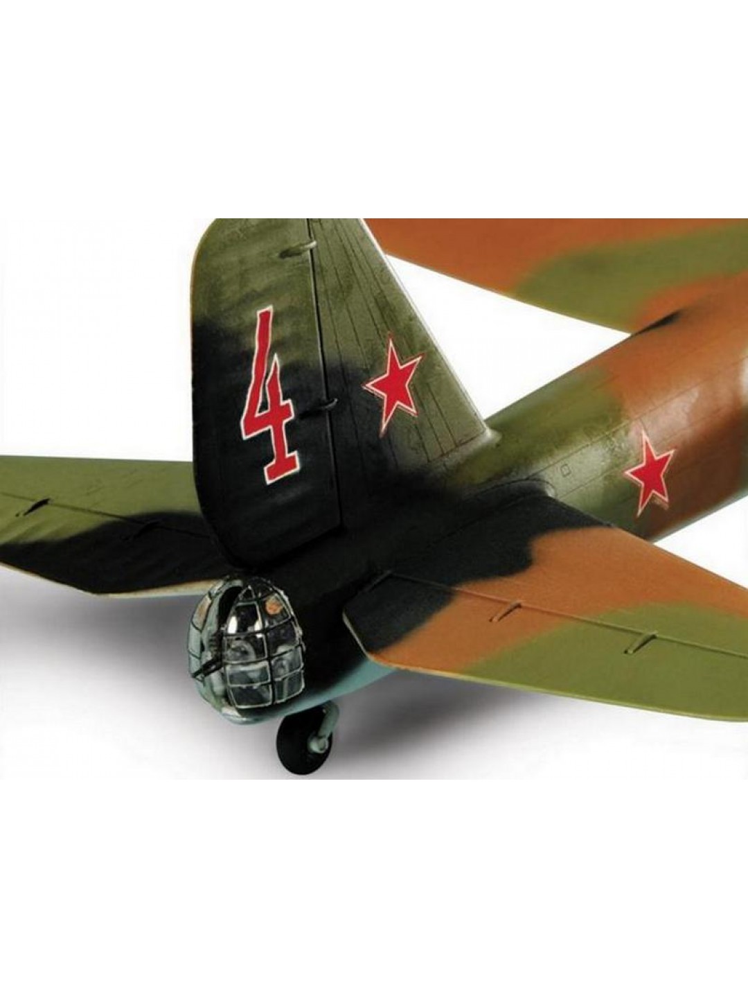 Сборная модель ZVEZDA Советский дальний бомбардировщик ПЕ-8, подарочный набор, 1/72
