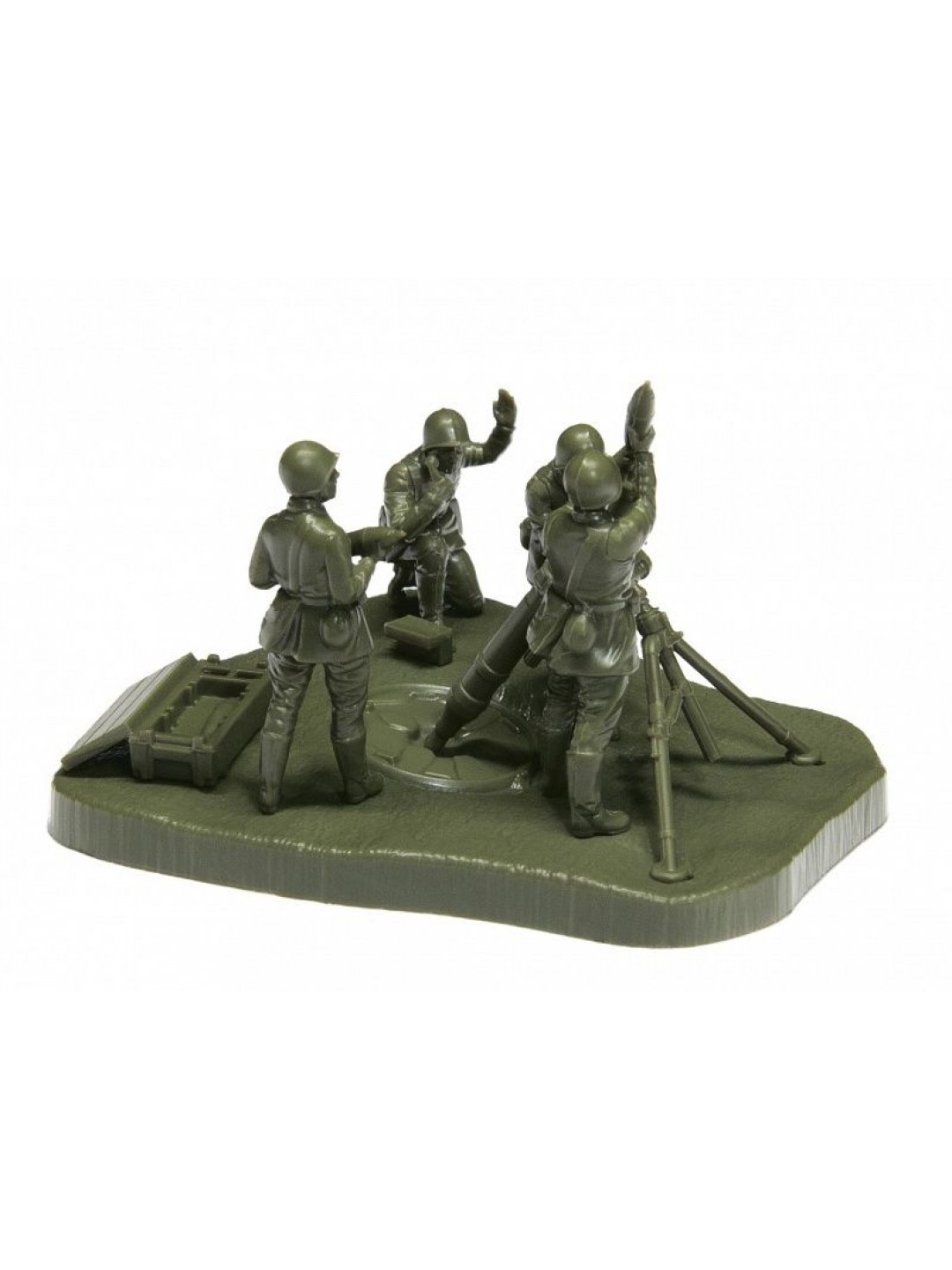 Сборные солдатики ZVEZDA Советский 120-мм миномёт с расчётом, 1/72