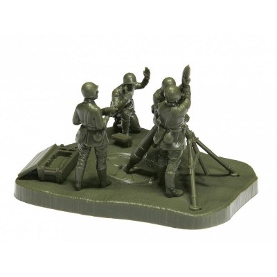 Сборные солдатики ZVEZDA Советский 120-мм миномёт с расчётом, 1/72