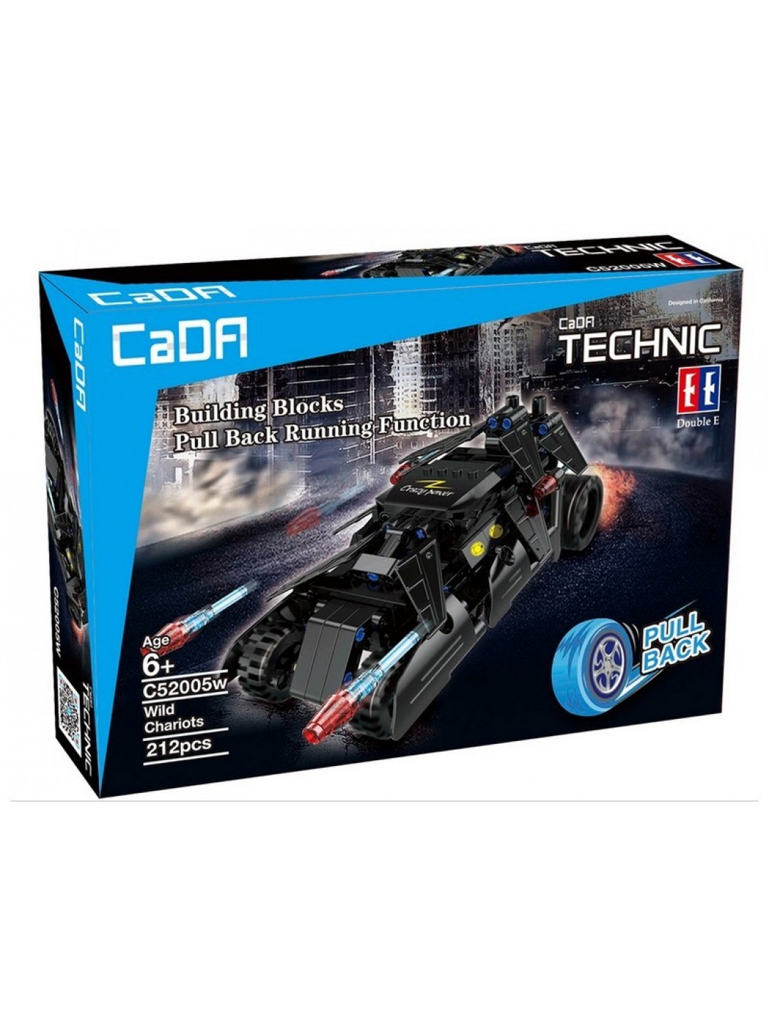 Конструктор CaDA Technic бэтмобиль совместим с C52006W, инерционный (212 деталей)
