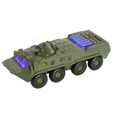 Танк "АВТОПАНОРАМА" хаки, 1/54, инерция, свет, звук, в/к 17*8*6,5 см