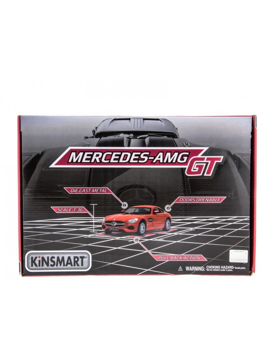 Машина Kinsmart 1:38 Mercedes-AMG GT в асс. инерция (1/12шт.) б/к