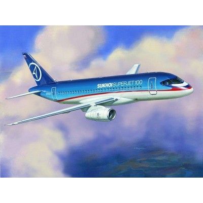 Сборная модель ZVEZDA Региональный пассажирский авиалайнер Superjet 100, 1/144