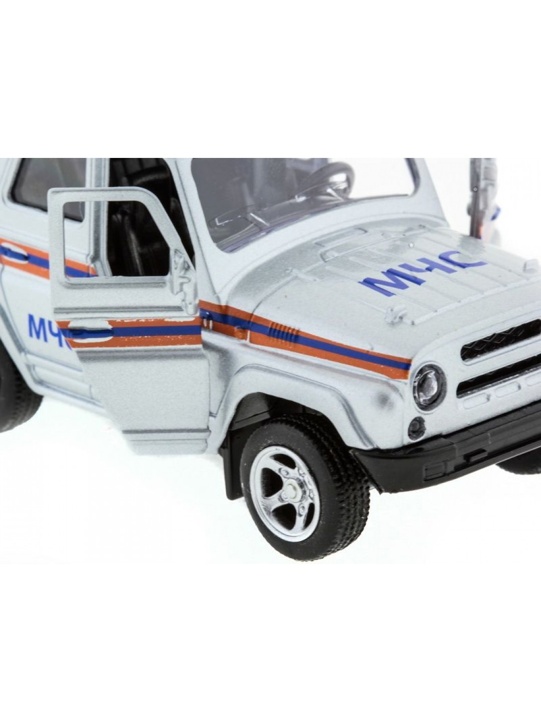 Машина "АВТОПАНОРАМА" инерц. УАЗ-469 (МЧС) 1/50, в/к 12*7*5,5 см