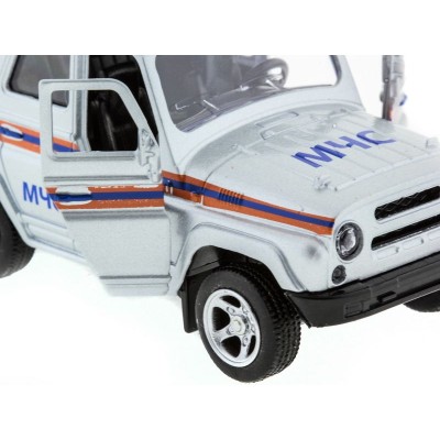 Машина "АВТОПАНОРАМА" инерц. УАЗ-469 (МЧС) 1/50, в/к 12*7*5,5 см