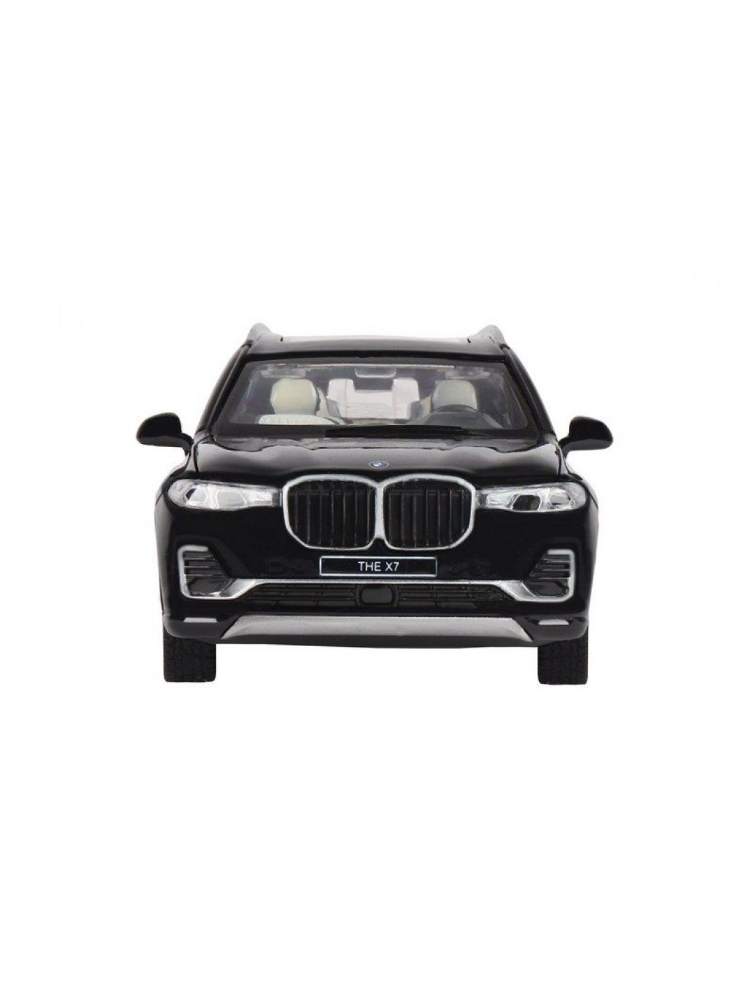 Машина "АВТОПАНОРАМА" BMW X7, черный, 1/32, свет, звук, инерция, в/к 17,5*13,5*9 см