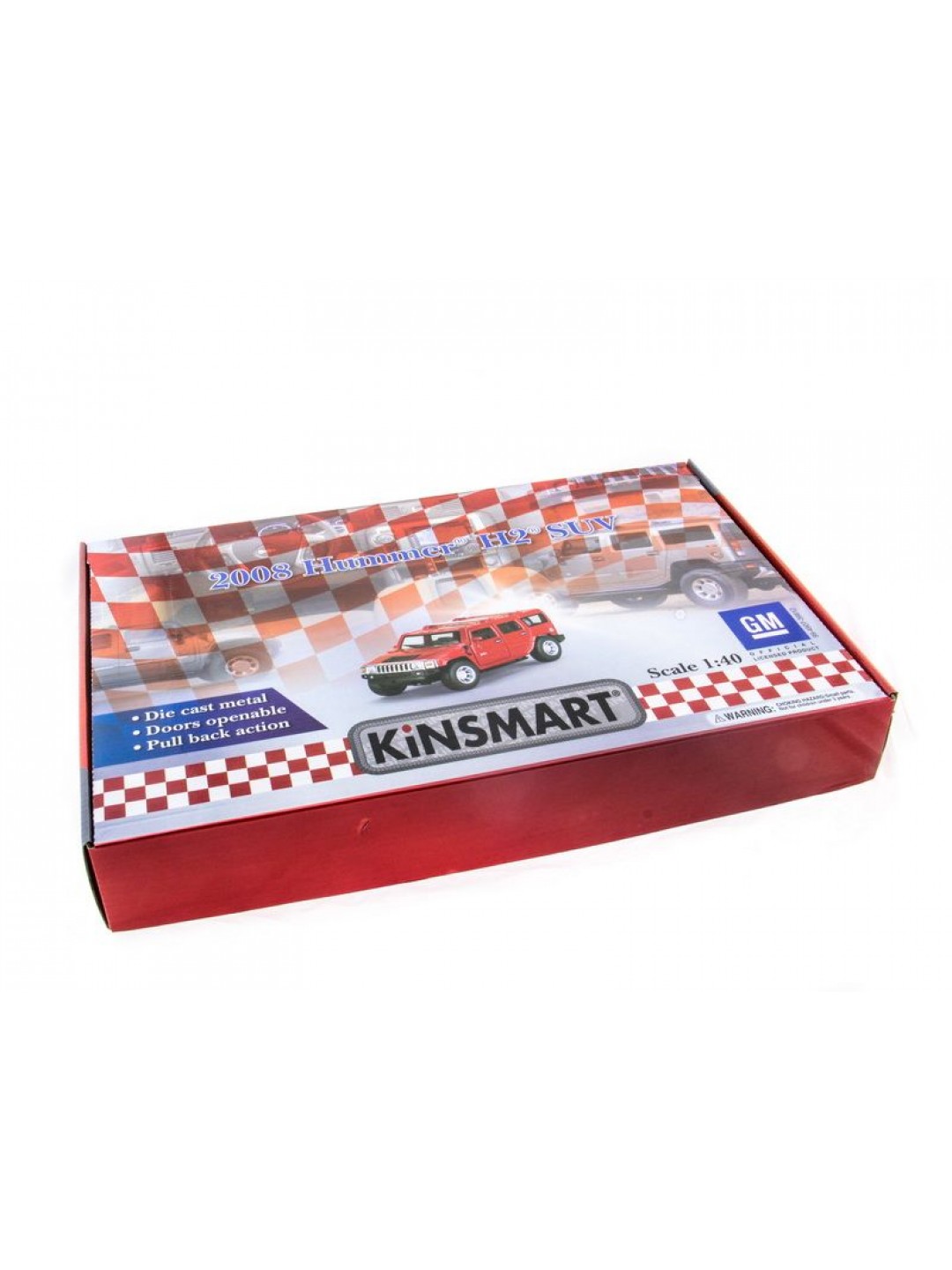 Машина Kinsmart 1:40 Haммer H2 2008 инерция (1/12шт.) б/к