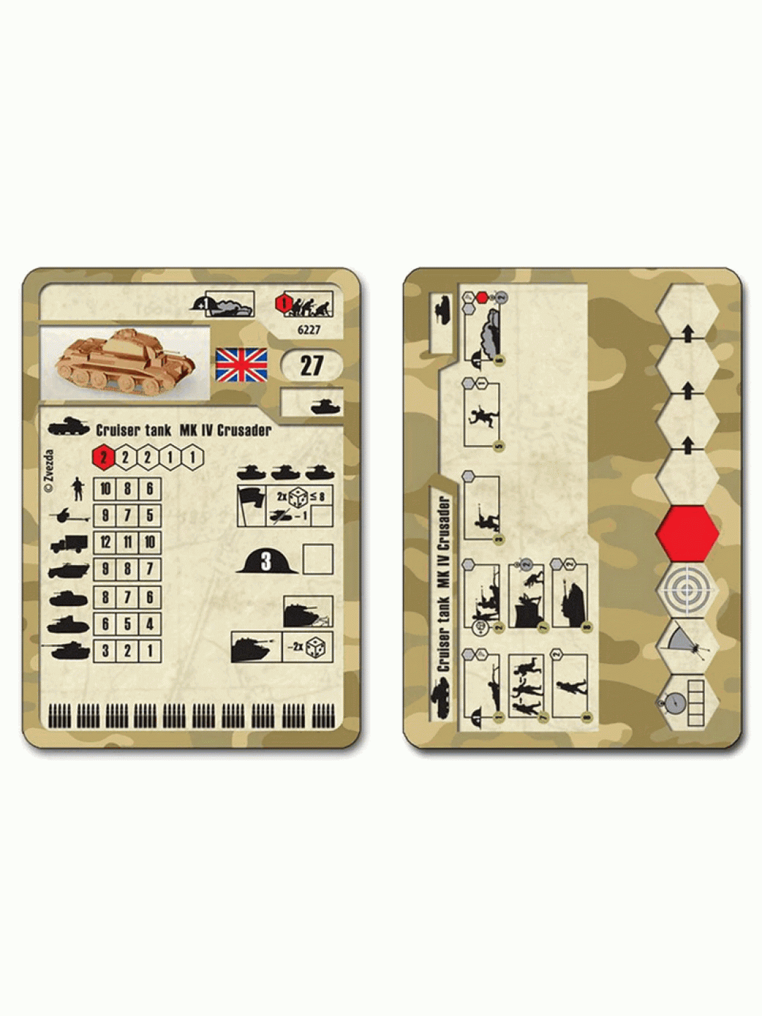 Сборная модель ZVEZDA Британский крейсерский танк "Крусер", 1/100