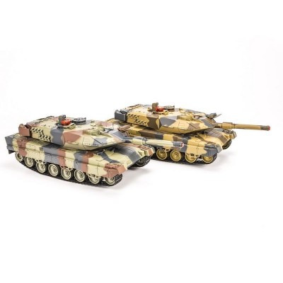 Р/У танковый бой Huan Qi Abrams и Abrams 1:24 2.4G (два танка, з/у, акк)