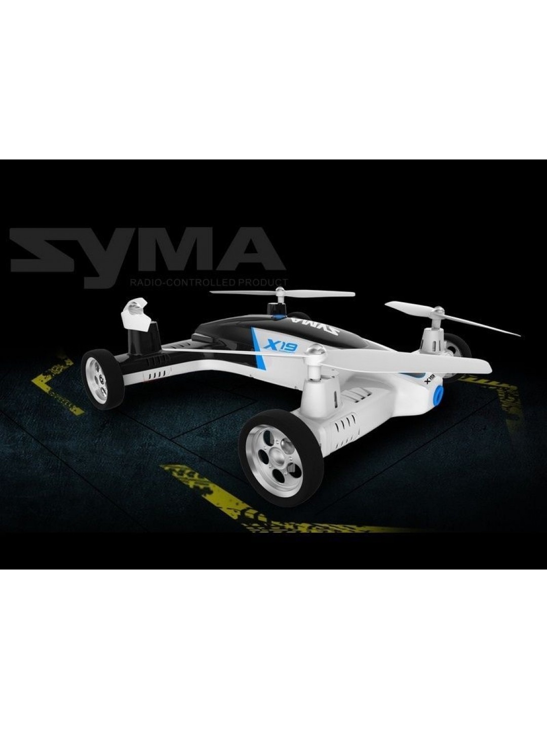 Р/У квадрокоптер Syma X19W Летающая машина с FPV трансляцией Wi-Fi 6-AXIS 2.4G RTF