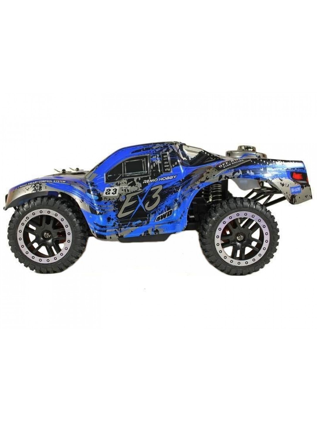 Радиоуправляемый шорт-корс Remo Hobby EX3 UPGRADE (синий) 4WD 2.4G 1/10 RTR