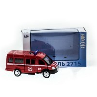 Машина "АВТОПАНОРАМА" инерц. "ГАЗель"(пожарная) 1/50, в/к 14,5*8*5,5 см Машина "АВТОПАНОРАМА" инерц. "ГАЗель"(пожарная) 1/50, в/к 14,5*8*5,5 см