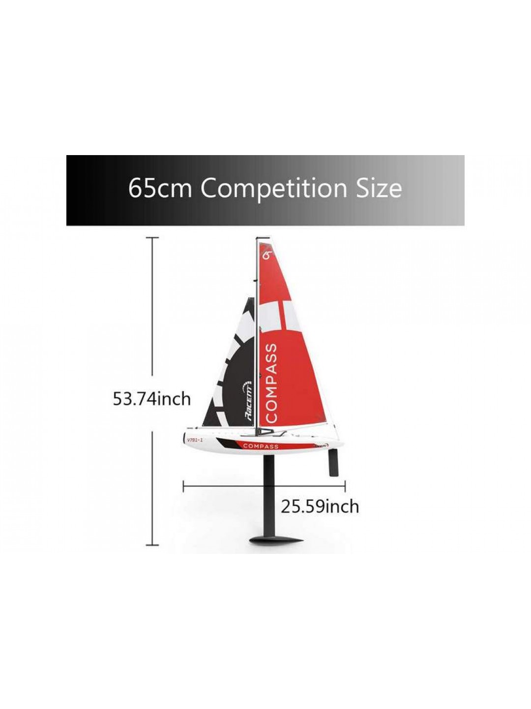 Радиоуправляемая яхта Volantex RC COMPASS 650 2.4G 2ch RTR