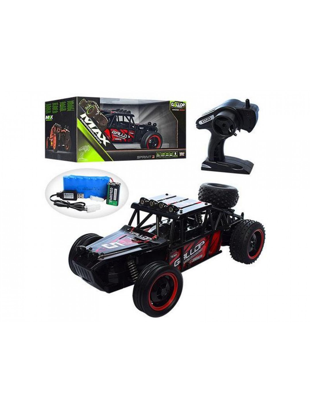 Р/У багги YED Gallop Top Speed 1:10 2.4G + АКК и ЗУ