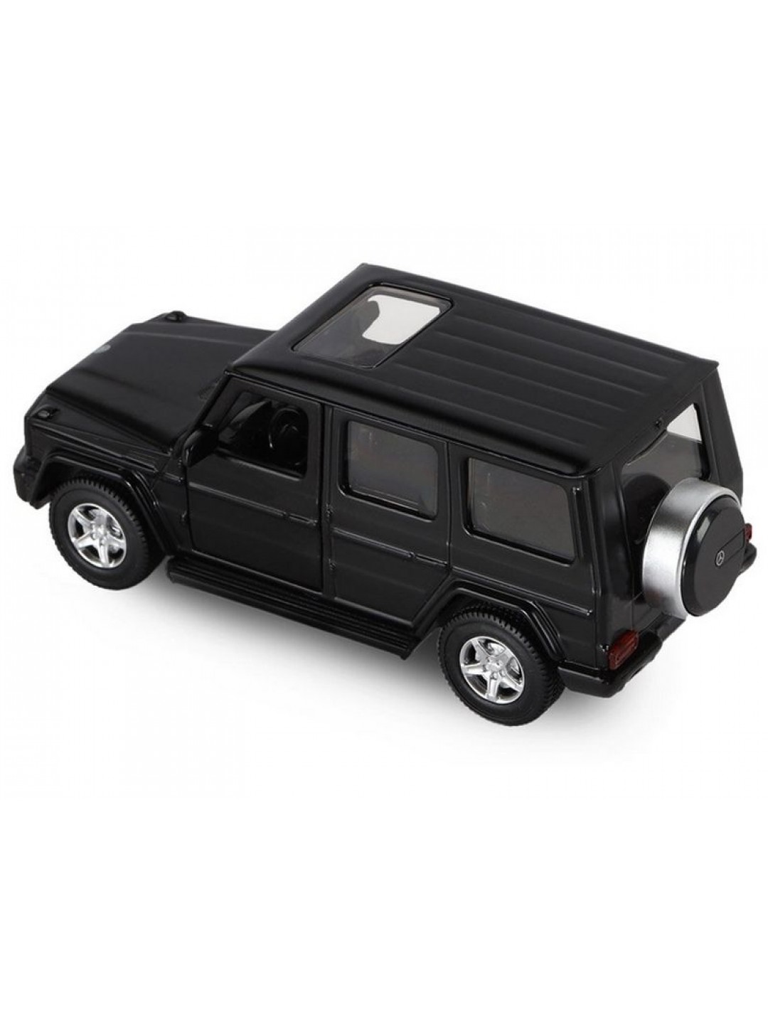 Машина "АВТОПАНОРАМА" Mercedes-Benz G350d, черный, 1/42, инерция, откр. двери, в/к 17,5*12,5*6,5 см