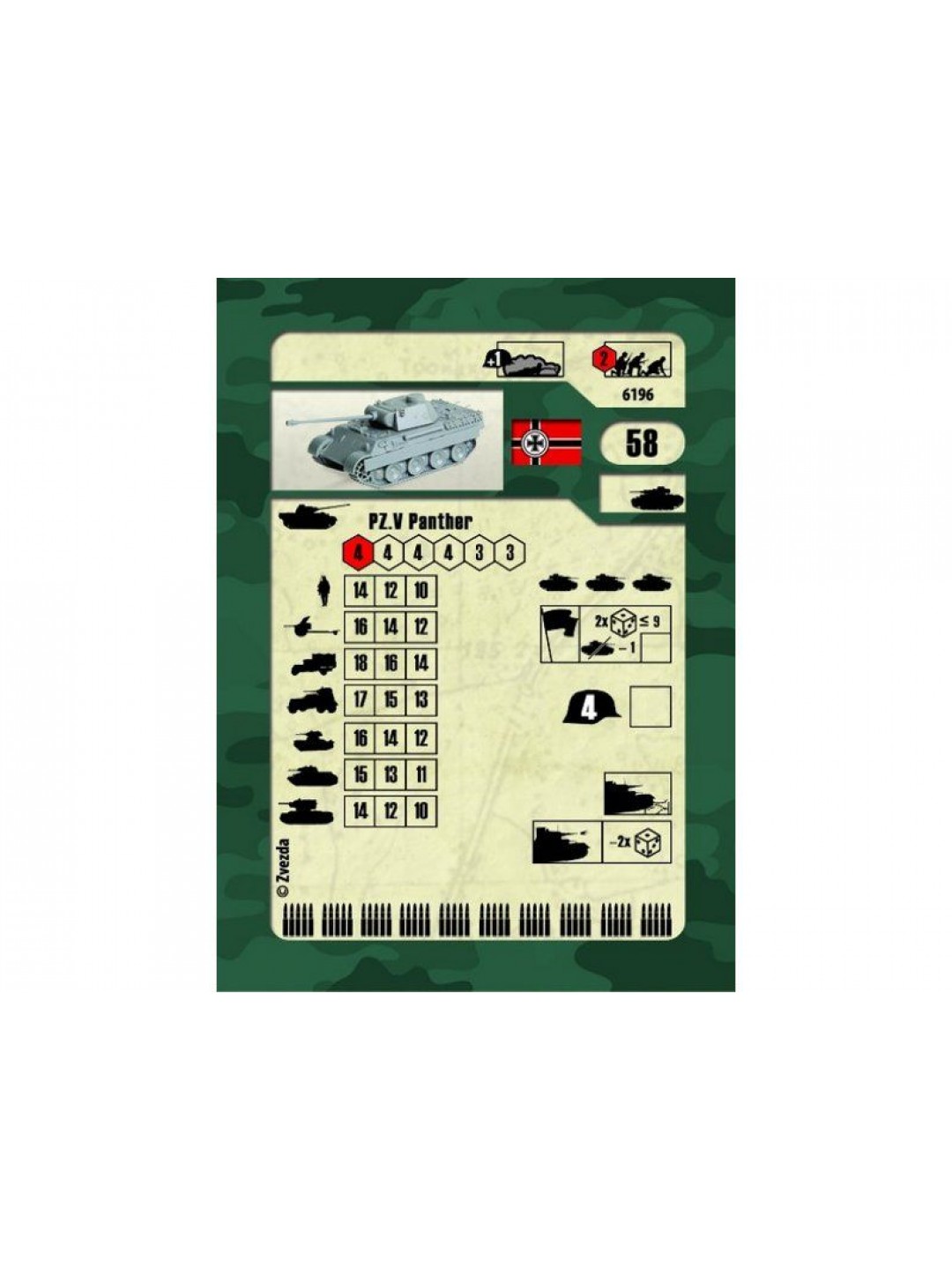 Сборная модель ZVEZDA Немецкий средний танк Т-V A "Пантера", 1/100