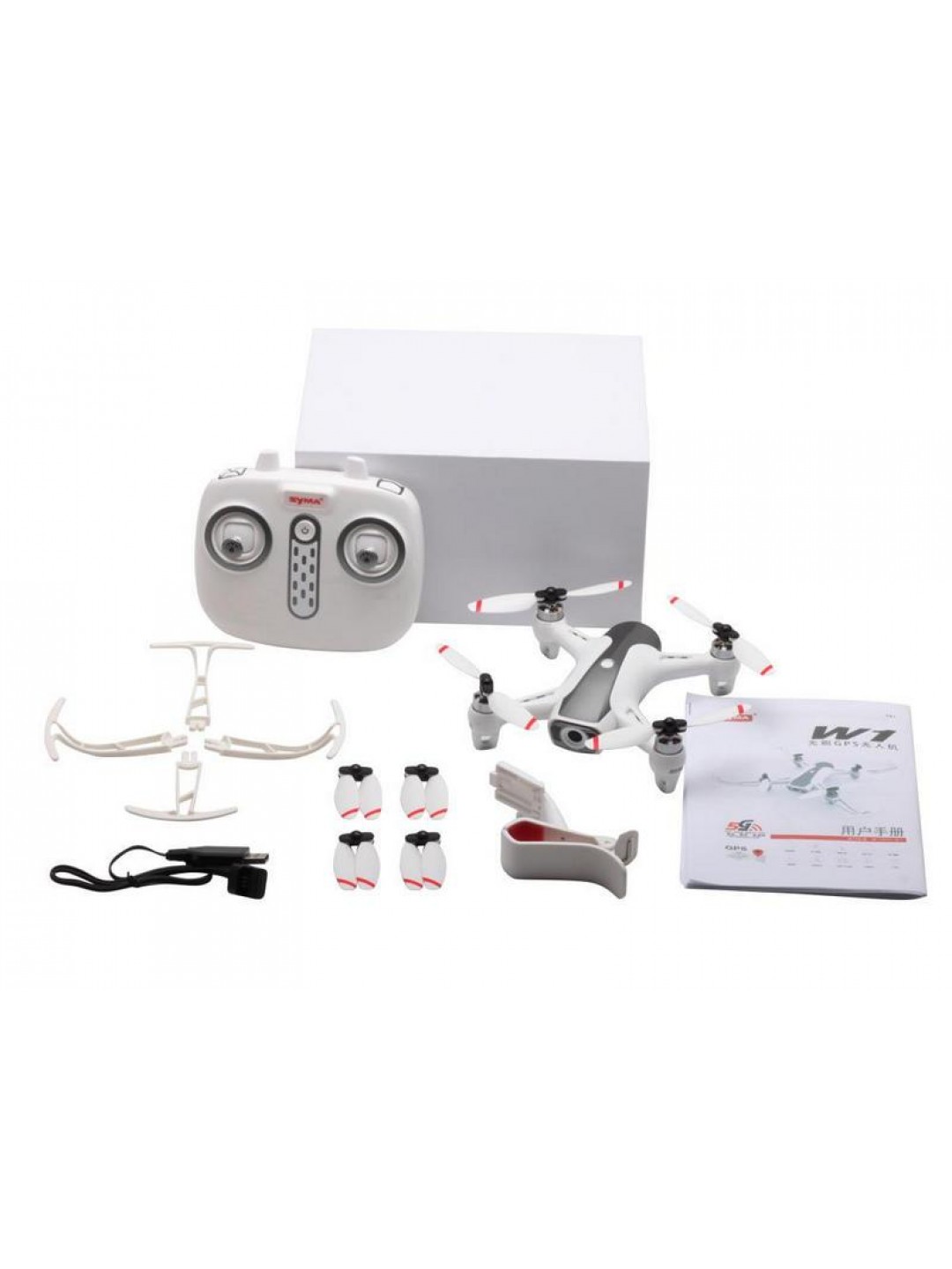 Р/У квадрокоптер Syma W1 brushless с FPV трансляцией Wi-Fi, барометр, GPS, 6-AXIS, 2.4G RTF