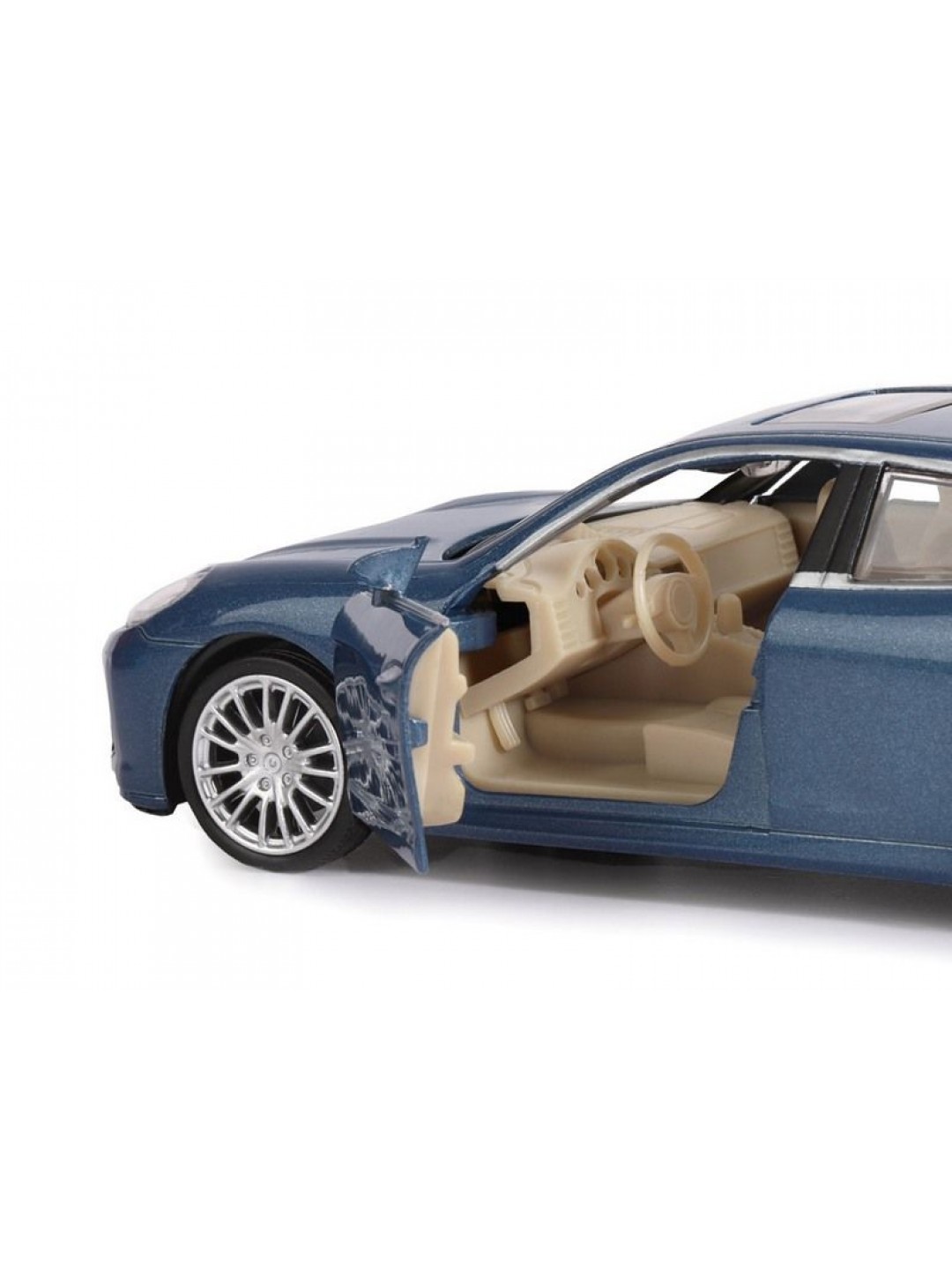Машина "АВТОПАНОРАМА" Porsche Panamera S, синий, 1/32, свет, звук, инерция, в/к 17,5*13,5*9 см