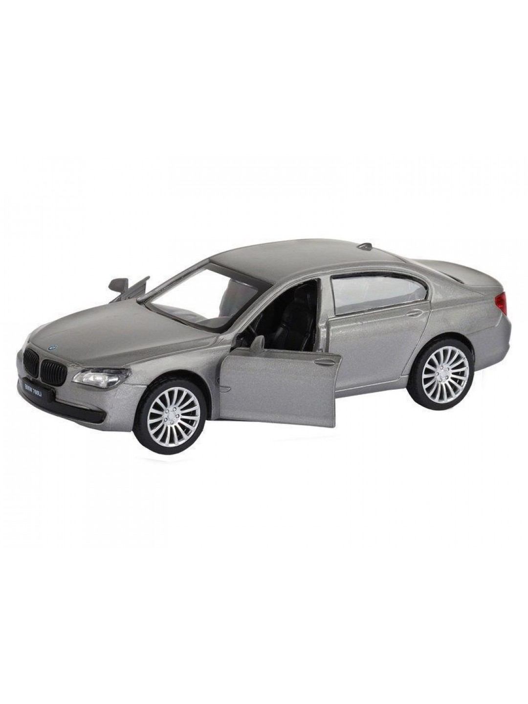 Машина "АВТОПАНОРАМА" BMW 760 LI, серый, 1/46, инерция, в/к 17,5*12,5*6,5 см