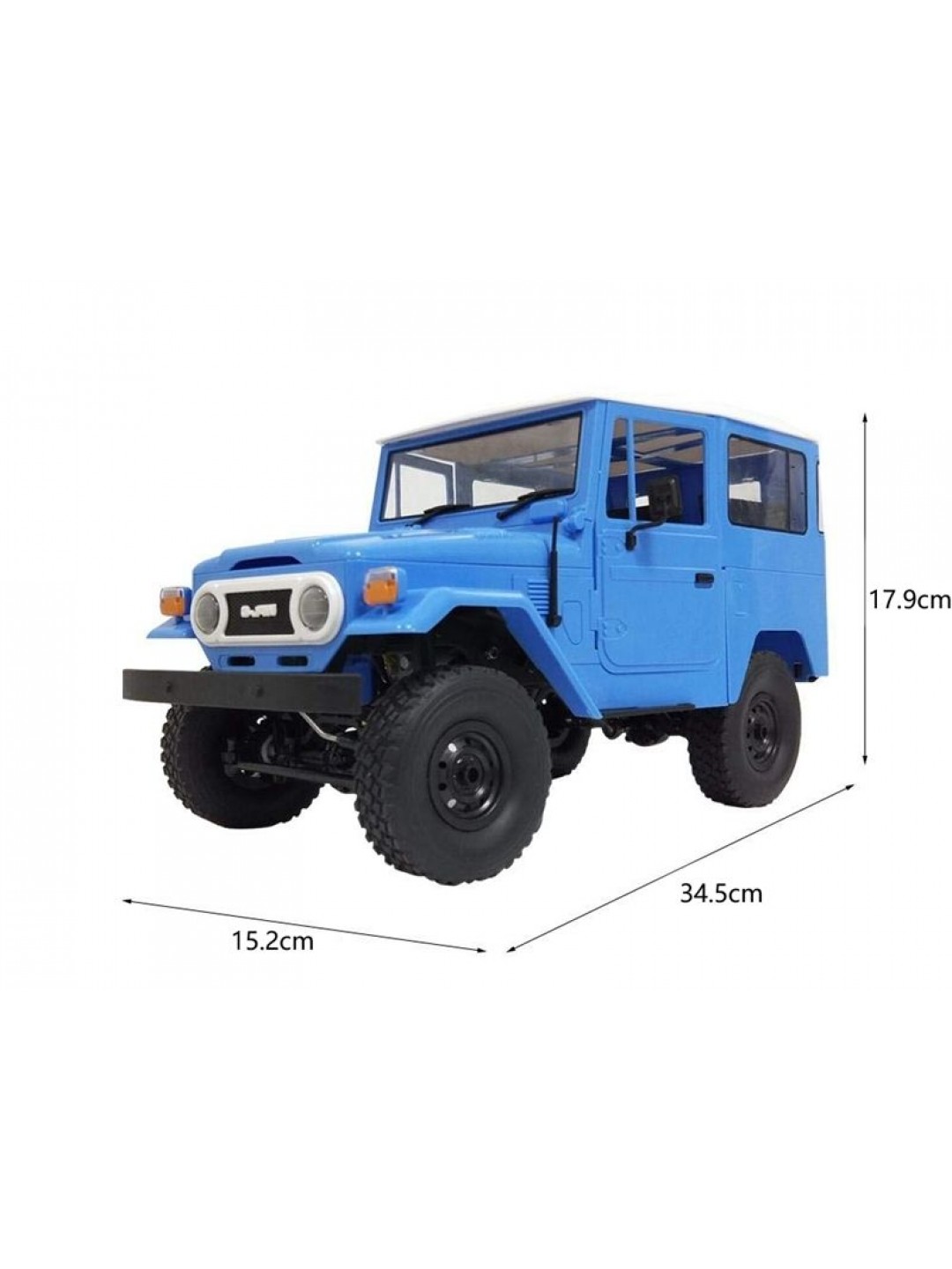 Радиоуправляемая машина WPL японский внедорожник FJ40 (голубая) 4WD 2.4G 1/16 RTR