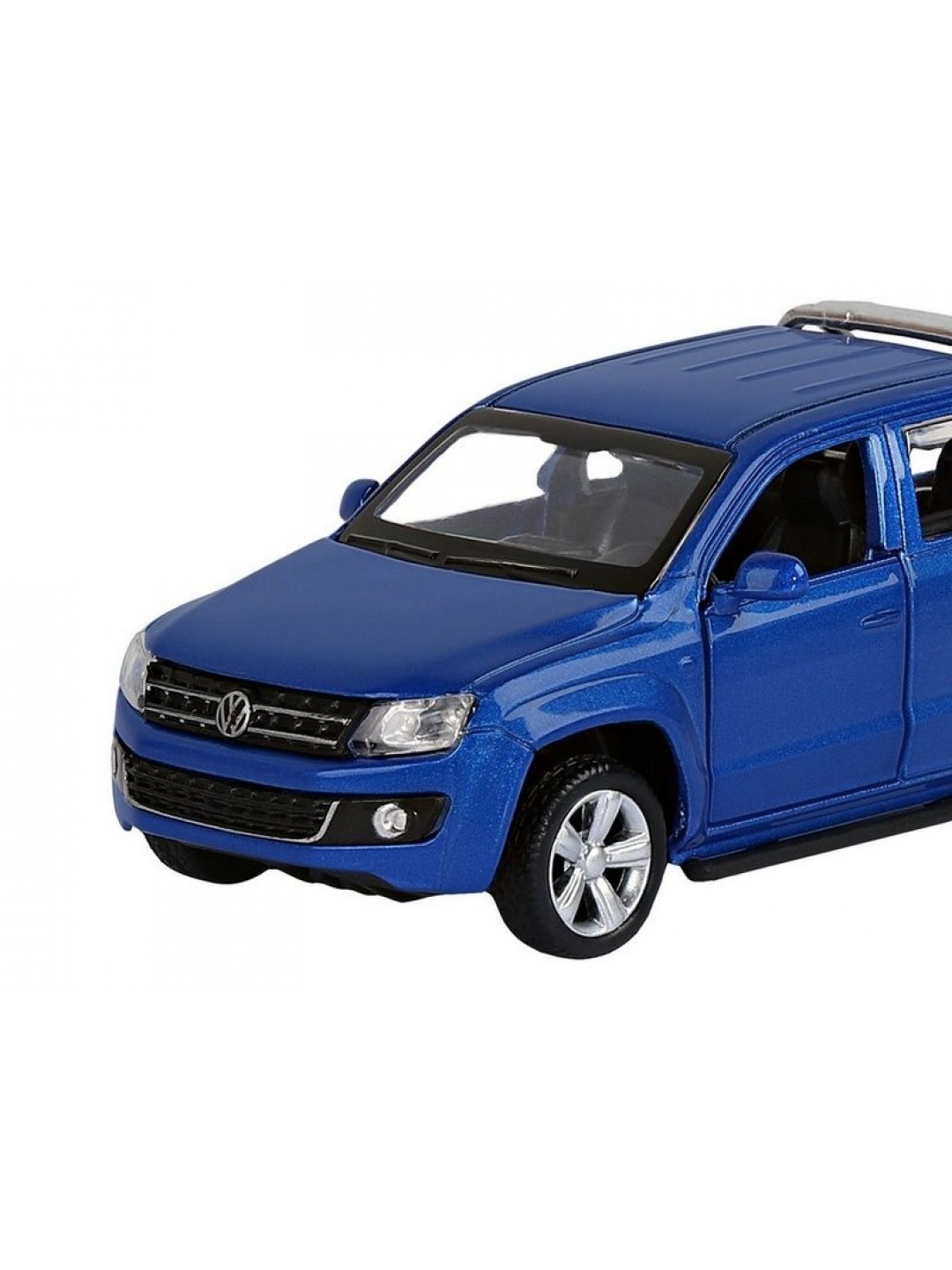 Машина "АВТОПАНОРАМА" Volkswagen Amarok, синий, 1/46, инерция, откр. двери, в/к 17,5*12,5*6,5 см