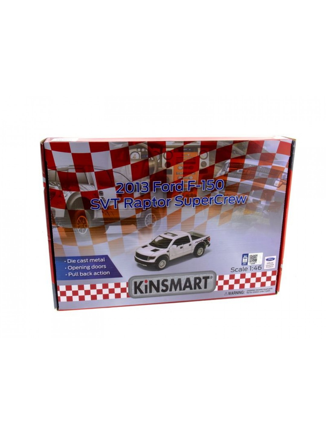 Машина Kinsmart 1:46 Ford F-150 SVT Raptor Supercrew в асс. инерция (1/12шт.) б/к