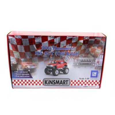 Машина Kinsmart 1:40 Haммer H2 (off road) инерция (1/12шт.) б/к