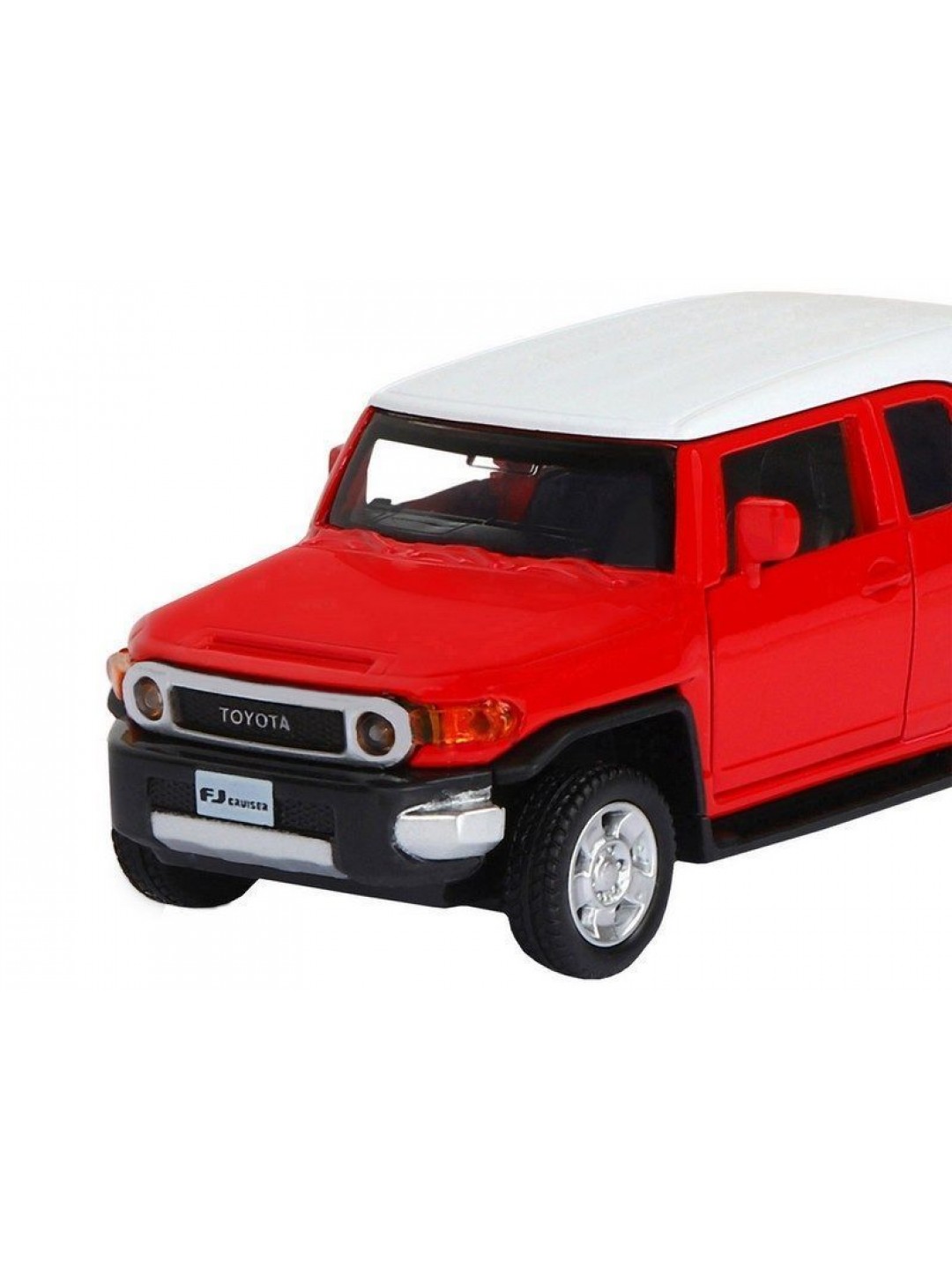Машина "АВТОПАНОРАМА" Toyota FJ Cruiser, красный, 1/43, инерция, в/к 17,5*12,5*6,5 см