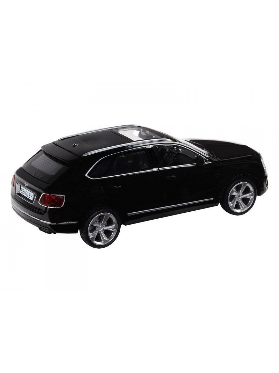 Машина "АВТОПАНОРАМА" Bentley Bentayga, черный, 1/34, свет, звук, инерция, в/к 17,5*13,5*9 см