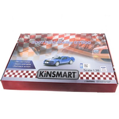 Машина Kinsmart 1:38 Shelby GT500 2007 иннерция (1/12шт.) б/к