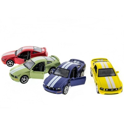 Машина Kinsmart 1:38 Ford Mustang GT с полосками инерция (1/12шт.) б/к