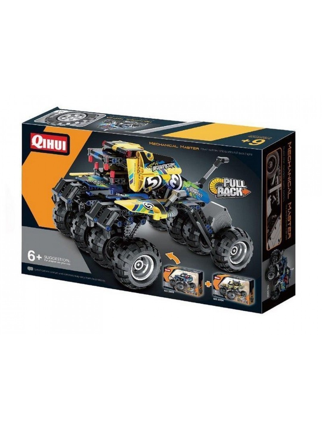 Конструктор Qihui Mechanical Master Монстр-трак Киборг совместим с QH5803, инерц. (199 деталей)
