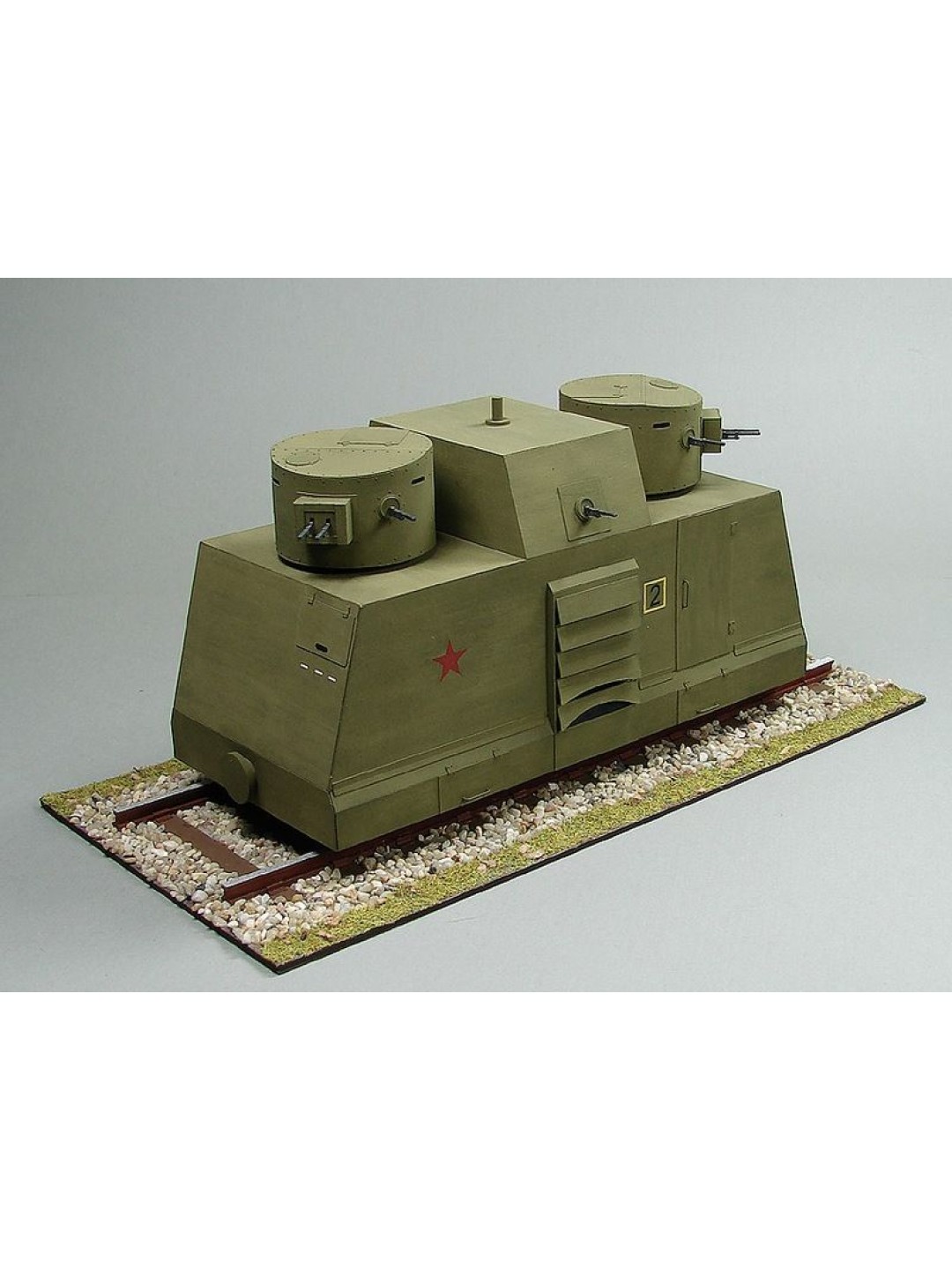 Сборная картонная модель Shipyard бронедрезина Leningrad(№43), 1/25