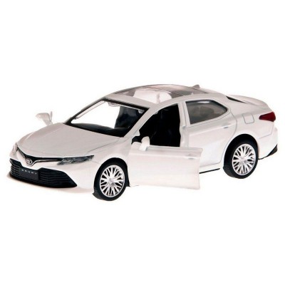 Машина "АВТОПАНОРАМА" Toyota Camry, белый, 1/43, откр. двери, инерция, в/к 17,5*12,5*6,5 см