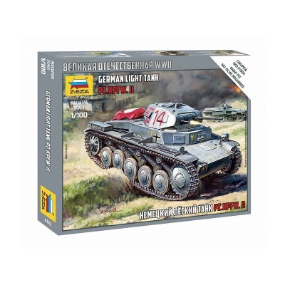 Сборная модель ZVEZDA Немецкий танк Т-II, 1/100