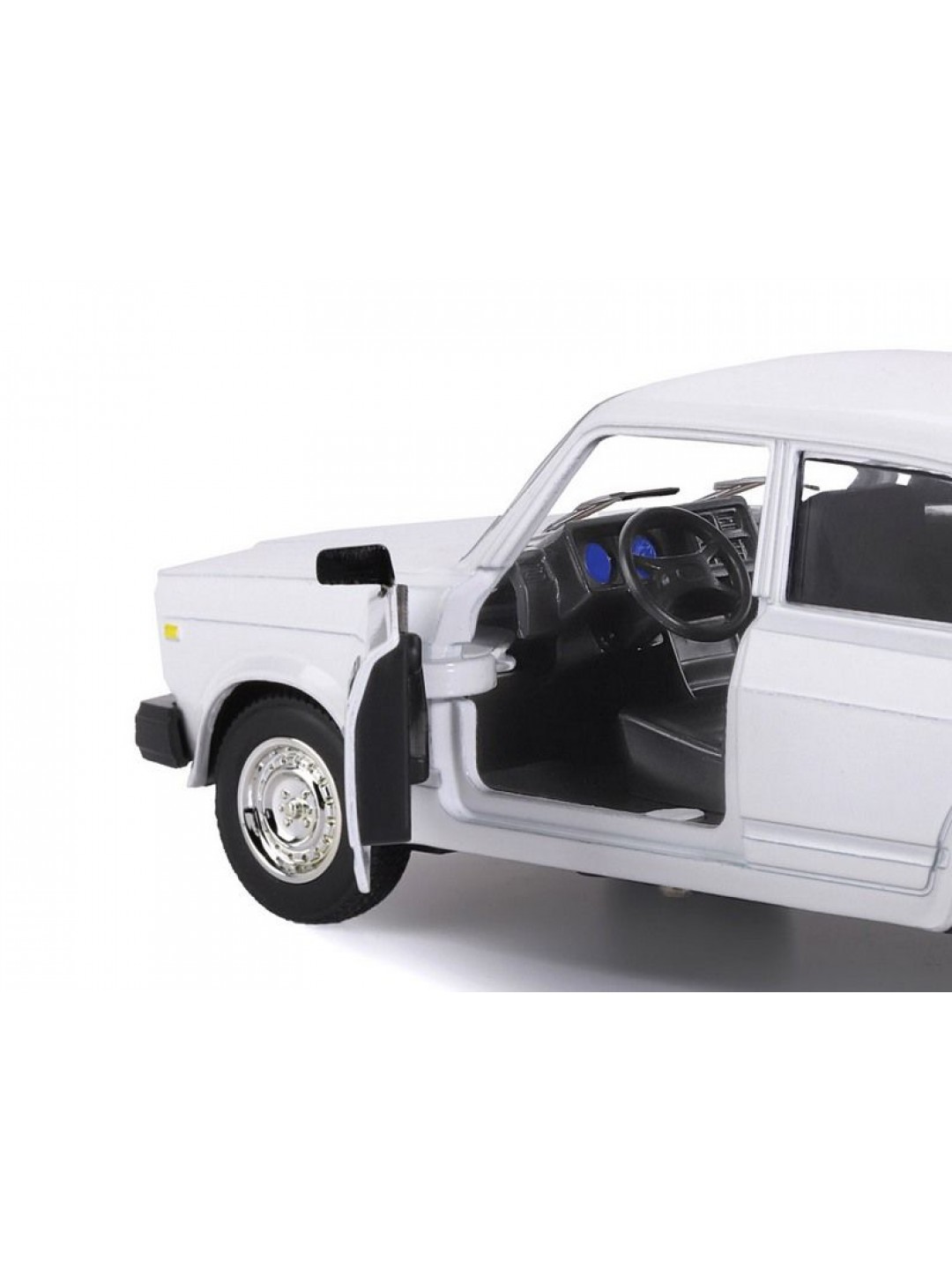 Машина "АВТОПАНОРАМА" ВАЗ 2107, 1/24, белый, инерция, в/к 24,5*12,5*10,5 см