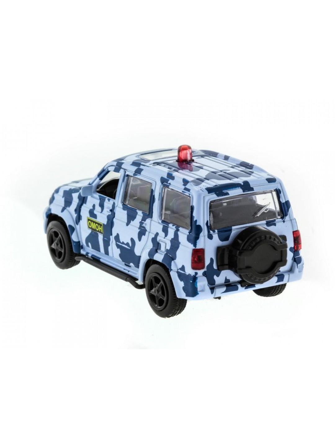 Машина "АВТОПАНОРАМА" инерц. УАЗ Патриот (омон) 1/50, в/к 12*7*5,5 см
