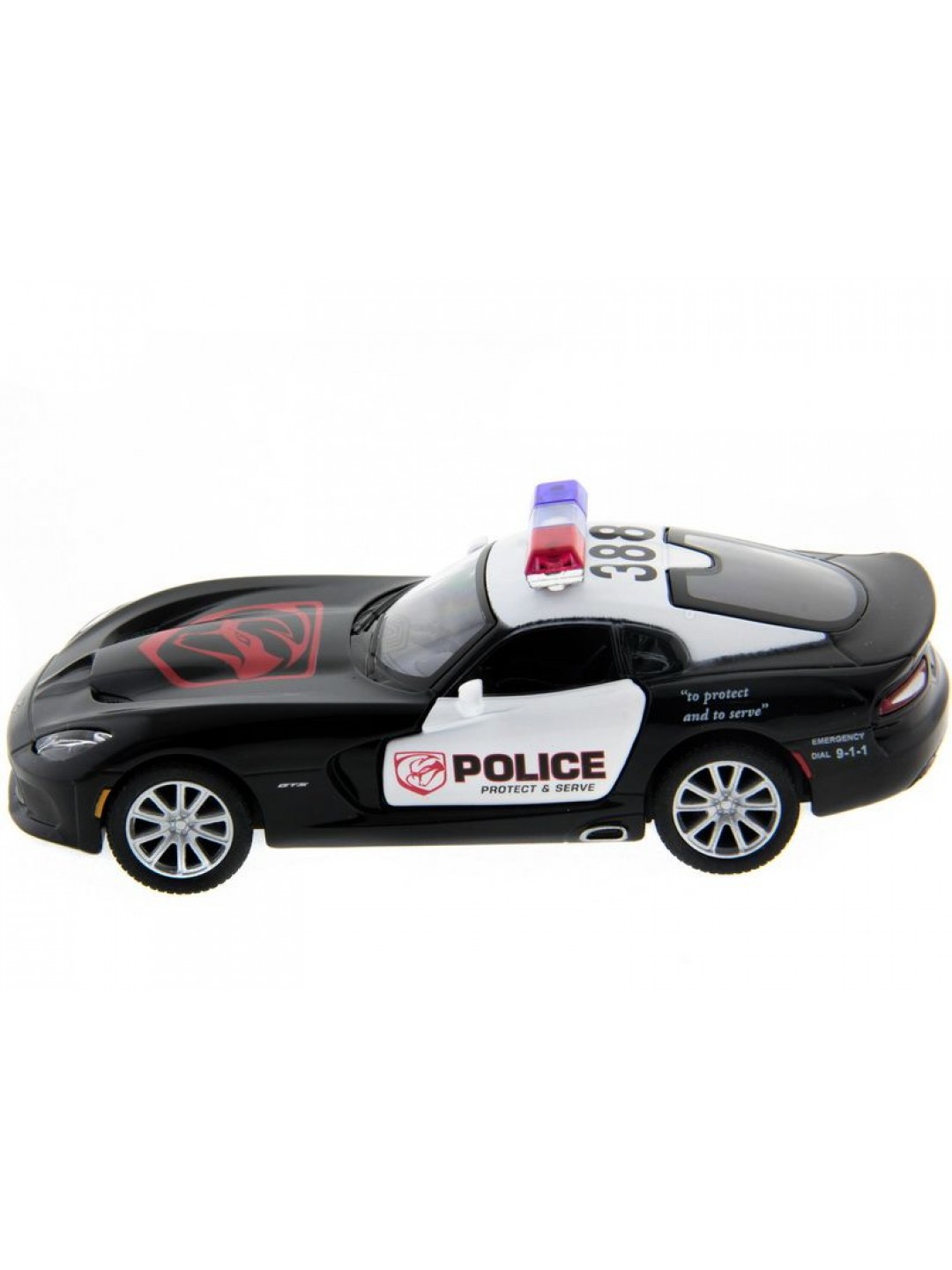 Машина Kinsmart 1:40 SRT Viper Police в асс. инерция (1/12шт.) б/к