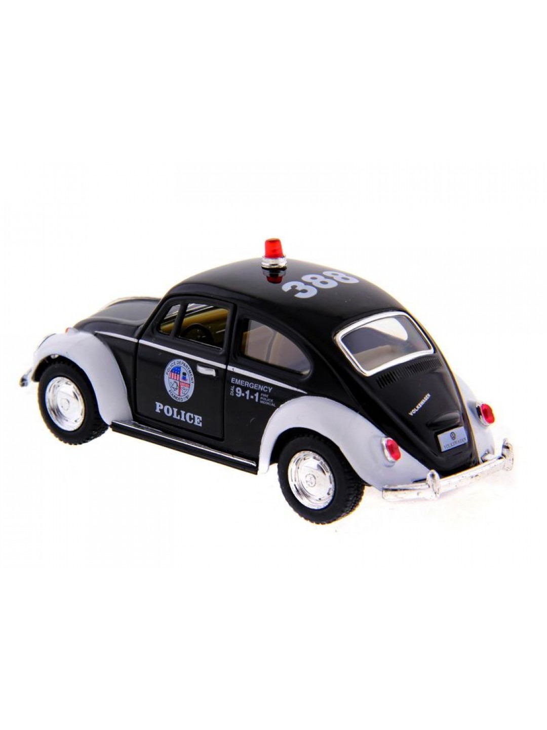 Машина Kinsmart  Volkswagen Classical Beetle (Police) инерция (1/12шт.) 1:32 б/к