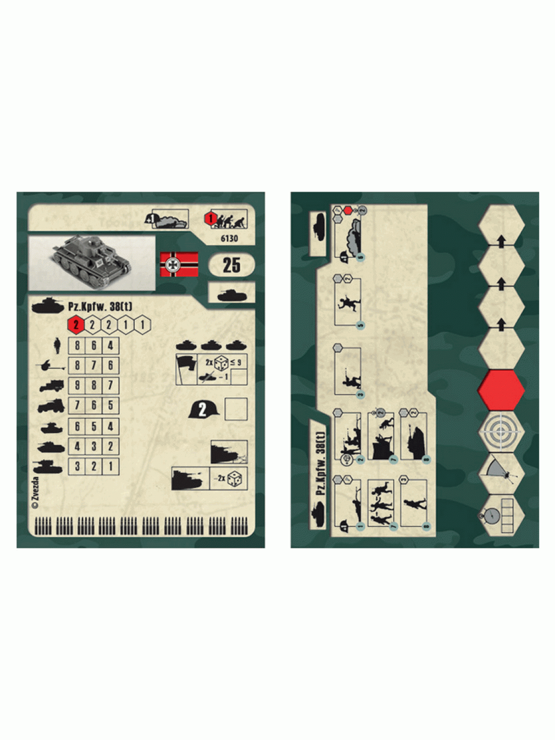 Сборная модель ZVEZDA Немецкий лёгкий танк Т-38, 1/100
