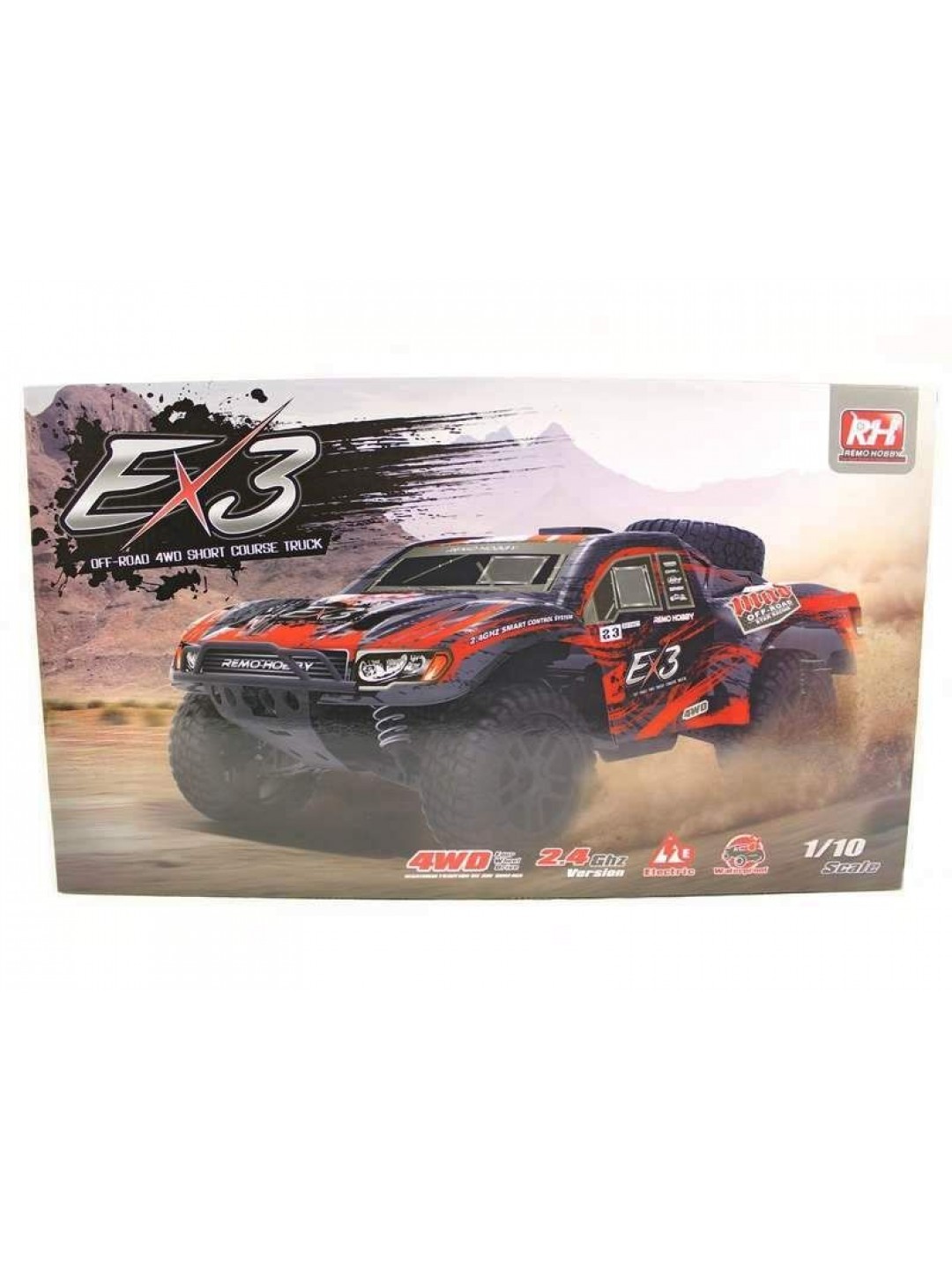 Радиоуправляемый шорт-корс Remo Hobby EX3 Brushless UPGRADE (синий) 4WD 2.4G 1/10 RTR