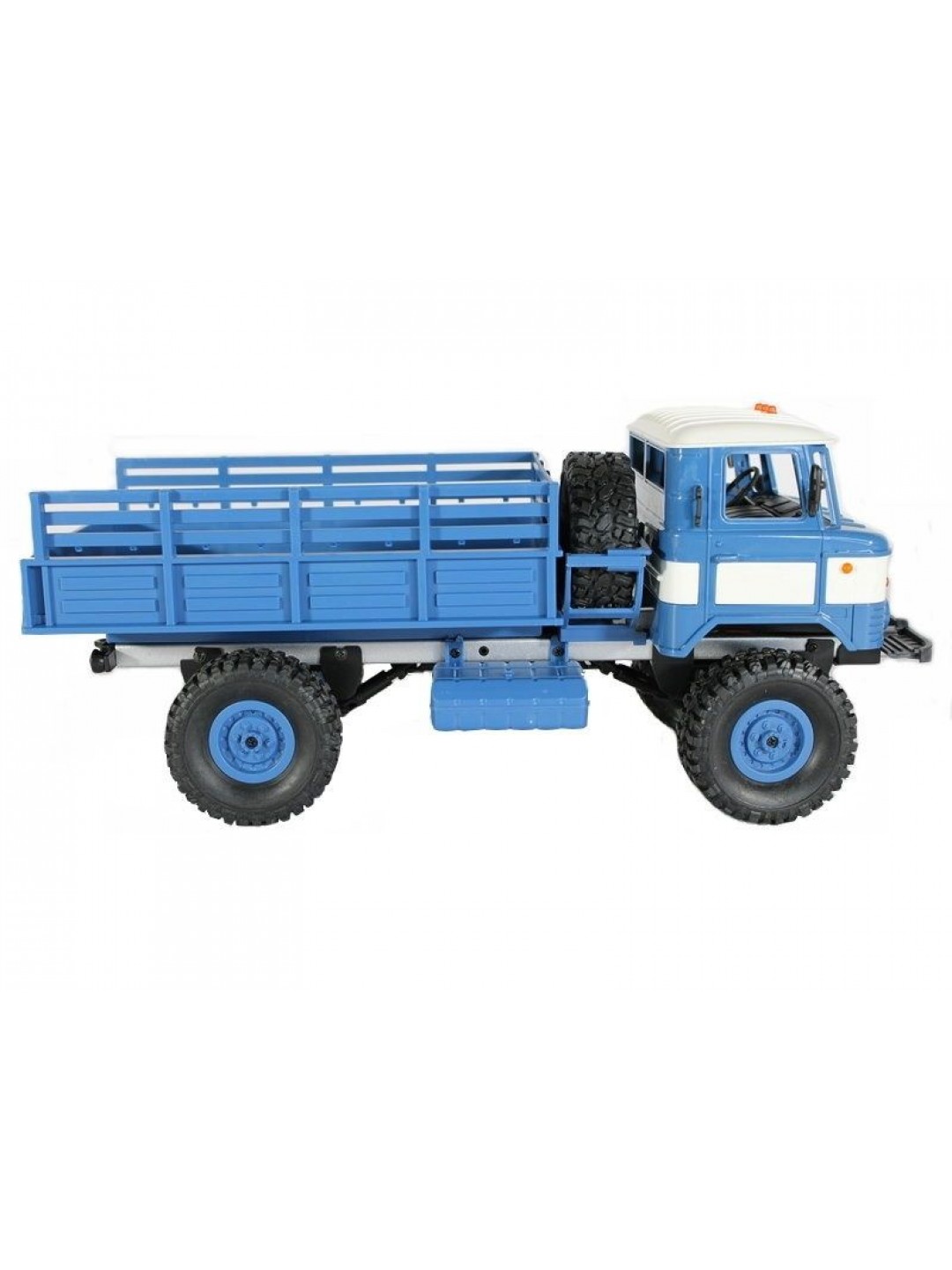 Радиоуправляемая машина MN MODEL ГАЗ-66 грузовая (синяя) 4WD 2.4G 1/16 RTR