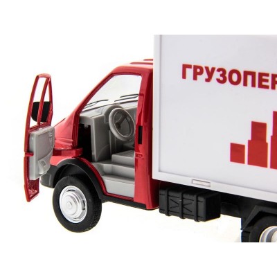 Машина "АВТОПАНОРАМА" "ГАЗель" (грузоперевозки) 1/28, в/к 24*14*12 см
