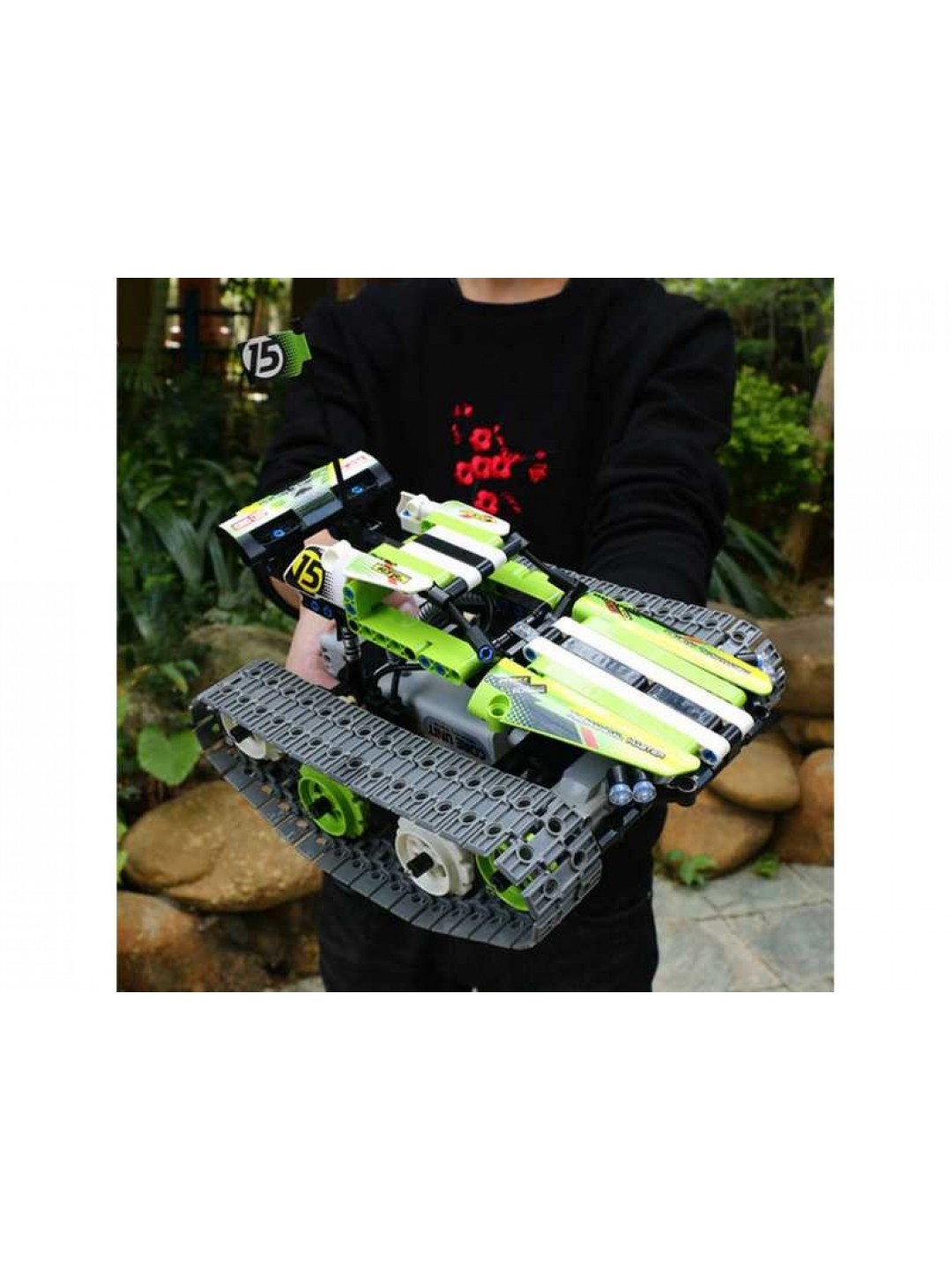 Р/У конструктор Qihui Mechanical Master Скоростной вездеход (353 детали), зеленый