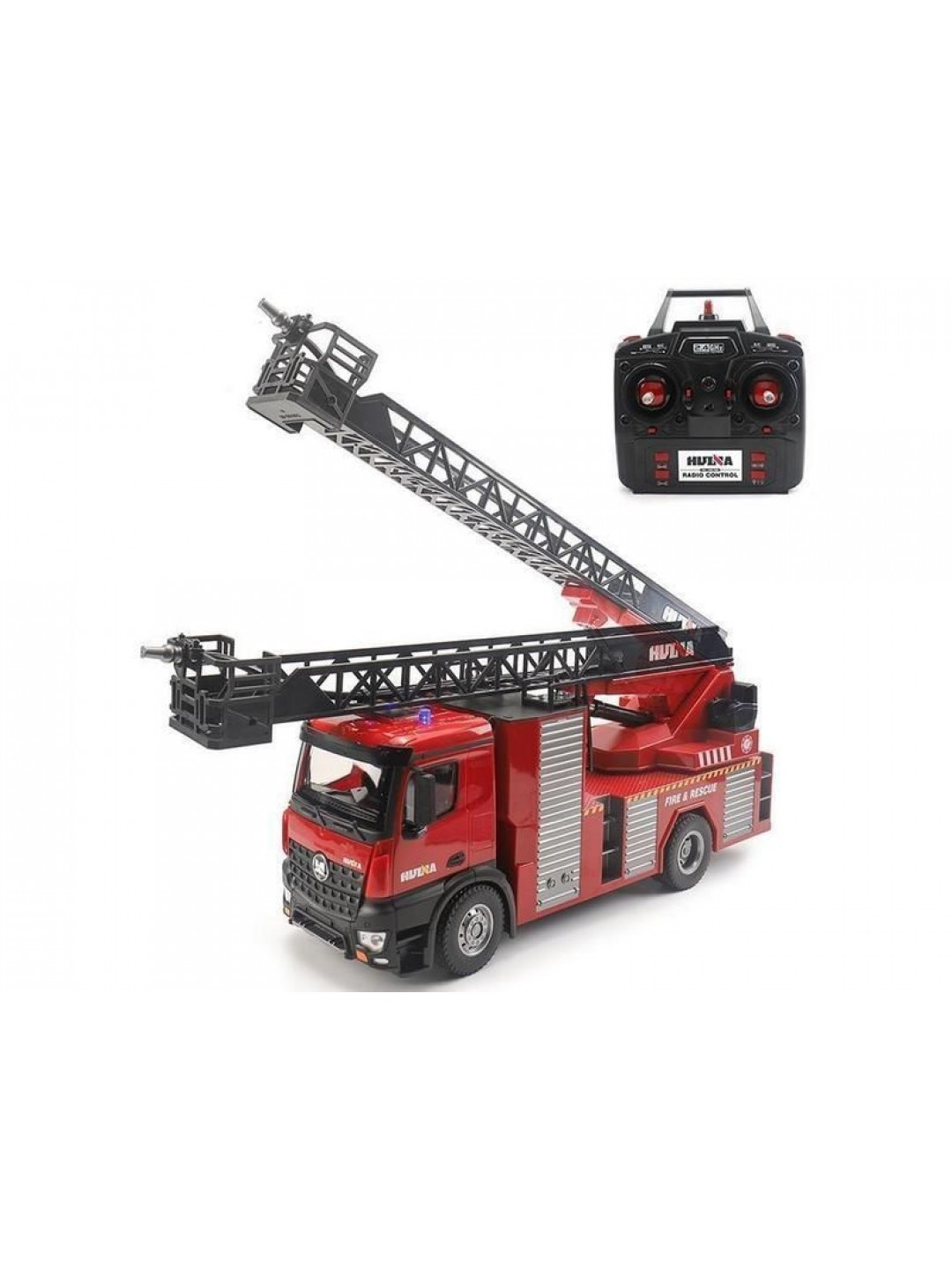 Радиоуправляемая пожарная машина-лестница HUI NA TOYS 2.4G 22CH 1/14 RTR