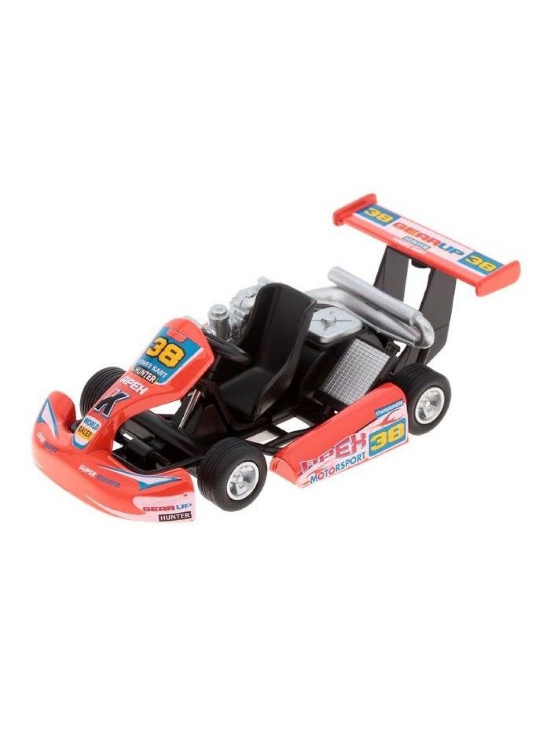 Машина Kinsmart "Turbo Go Kart" инерция (1/12шт.) б/к