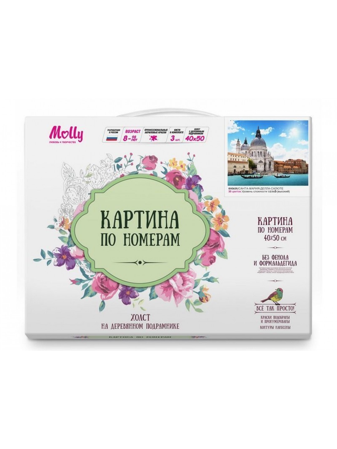 Картина по номерам 40х50 Санта-Мария-Делла-Салюте (30 цветов)